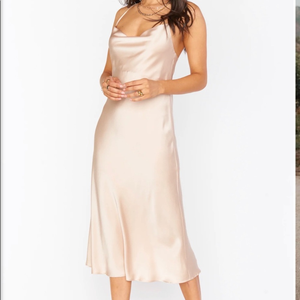 mumu wedding Verona cowl dress